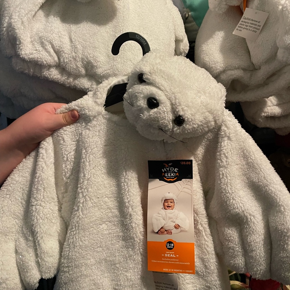 Hyde & EEK! Kids Seal Costume - White sz 12-18 mo